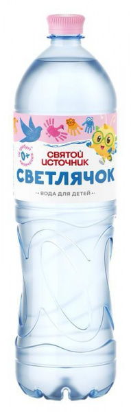 Вода минеральная Святой Источник Светлячок для детей 1,5л негаз пэт