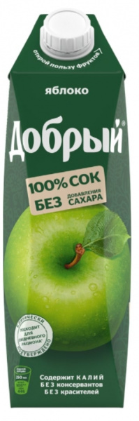 Сок Добрый 1л Яблоко