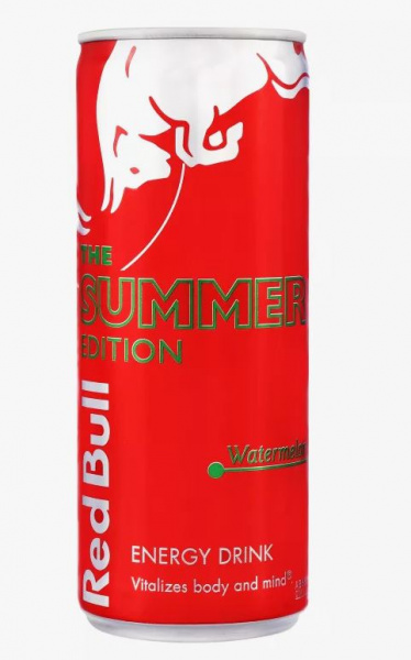 Напиток энергетический Red Bull (Ред Булл) 0,355л Red Watermelon ж/б