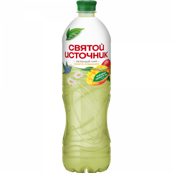 Чай холодный Святой Источник Манго-ромашка зеленый 1л пэт