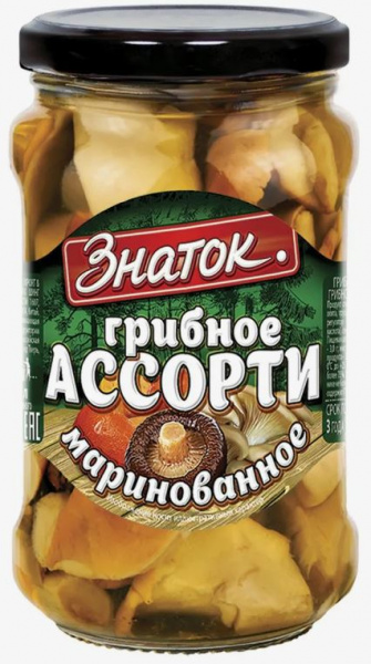 Грибное ассорти маринованное Знаток 280гр