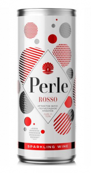 Вино игристое La Petite Perle (Ла Петит Перле) красное полусладкое 0,25л