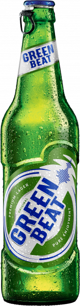 Пиво Greenbeat светлое 4,6% 0,45л стекло