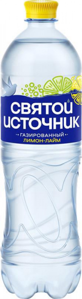 Вода минеральная Святой Источник Лимон Лайм 1л газ пэт