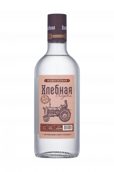 Водка Хлебная Солодовая 40% 0,5л
