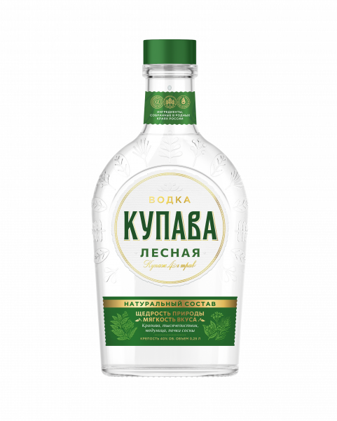 Водка Купава Лесная 40% 0,25л А,1,2,6