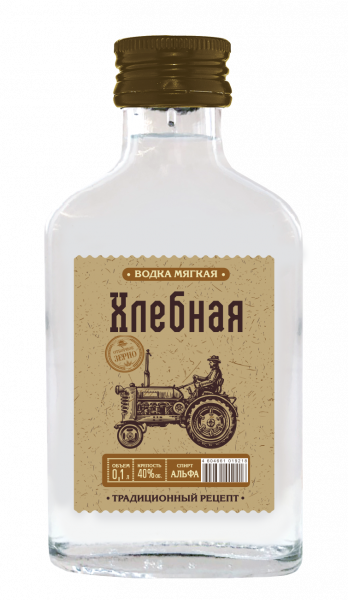 Водка Хлебная 40% 0,1л