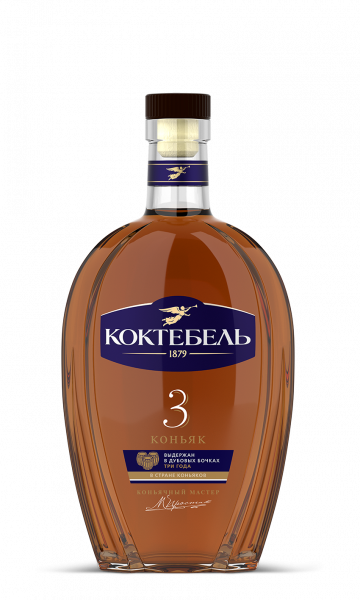 Коньяк Коктебель трехлетний