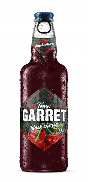 Напиток пивной Tony's Garret Black Cerry 0,4л стекло