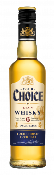 Виски Your Choice 6 ординарный зерновой 40% 0,5л
