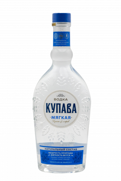 Водка Купава Мягкая 40% 0,5л Обычная
