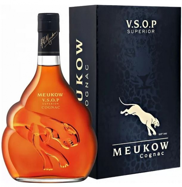 Коньяк Меуков (Meukow) КО четырехлетний VSOP 40% 0,7л
